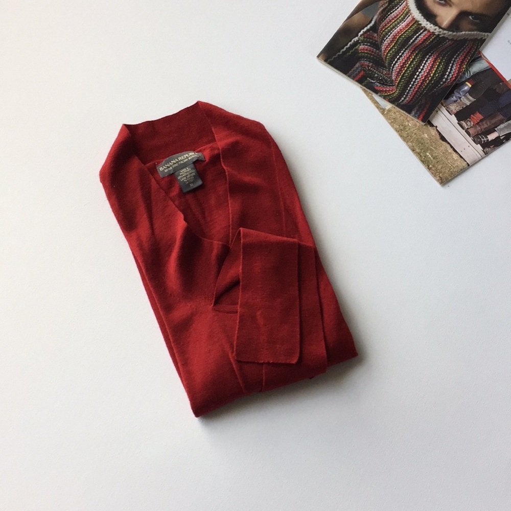 ๐ด SOLD ๐ด BANANA REPUBLIC Italian merino sweater - Picture 6 of 6